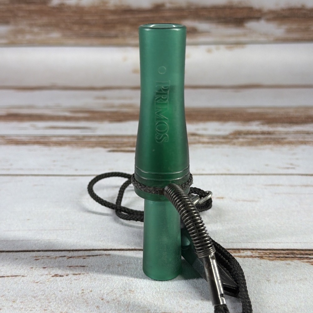 Authentic Primos MOD 804 Pro Mallard Duck Call Green Polycarbonate Single Reed - Picture 2 of 4